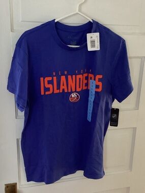Champion New York Islanders Royal Blue Tee with Orange Logo